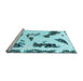 Sideview of Machine Washable Abstract Light Blue Modern Rug, wshabs1172lblu