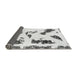 Sideview of Abstract Gray Modern Rug, abs1172gry