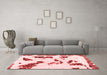 Modern Red Washable Rugs