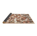 Sideview of Abstract Pastel Orange Modern Rug, abs1173