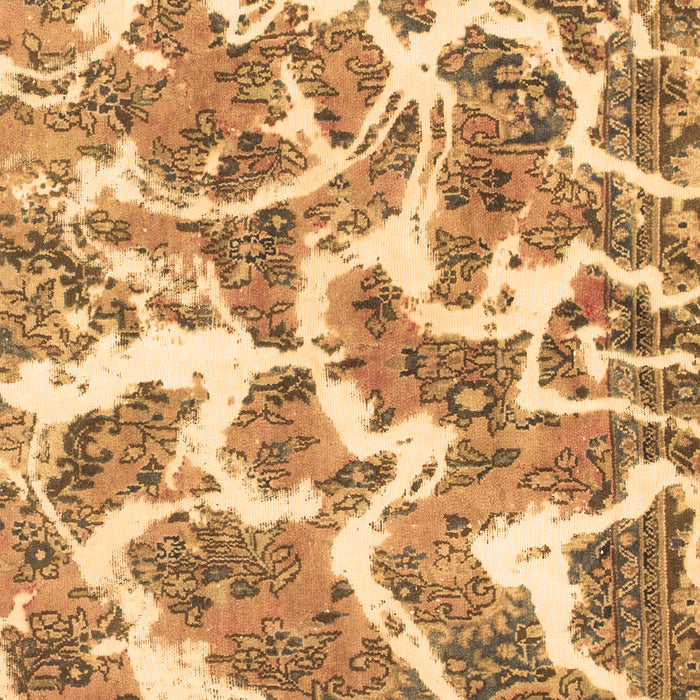 Abstract Brown Modern Rug, abs1173brn