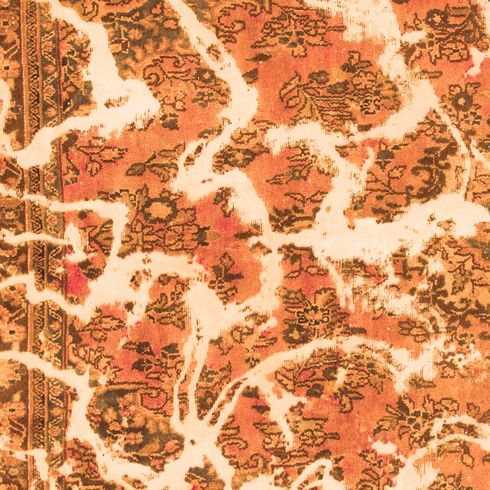 Machine Washable Abstract Orange Modern Area Rugs, wshabs1173org