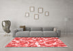 Modern Red Washable Rugs