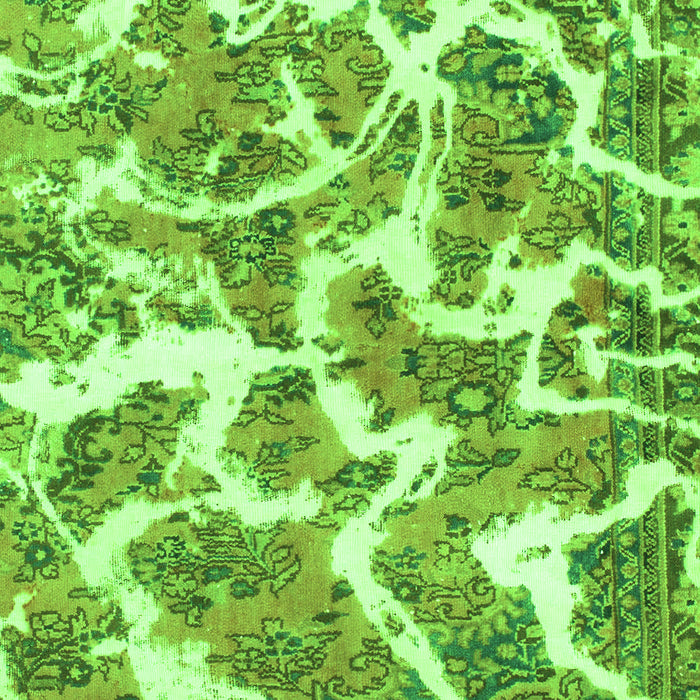 Abstract Green Modern Rug, abs1173grn