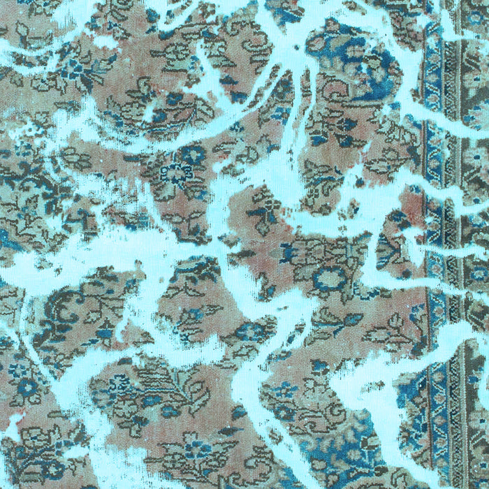 Machine Washable Abstract Light Blue Modern Rug, wshabs1173lblu