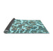 Sideview of Abstract Light Blue Modern Rug, abs1173lblu