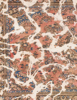 Abstract Pastel Orange Modern Rug, abs1173
