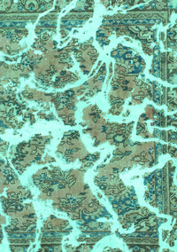 Abstract Turquoise Modern Rug, abs1173turq