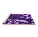 Sideview of Machine Washable Abstract Purple Modern Area Rugs, wshabs1174pur