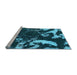 Sideview of Machine Washable Abstract Light Blue Modern Rug, wshabs1174lblu