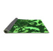 Sideview of Abstract Green Modern Rug, abs1174grn