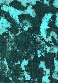 Abstract Turquoise Modern Rug, abs1174turq