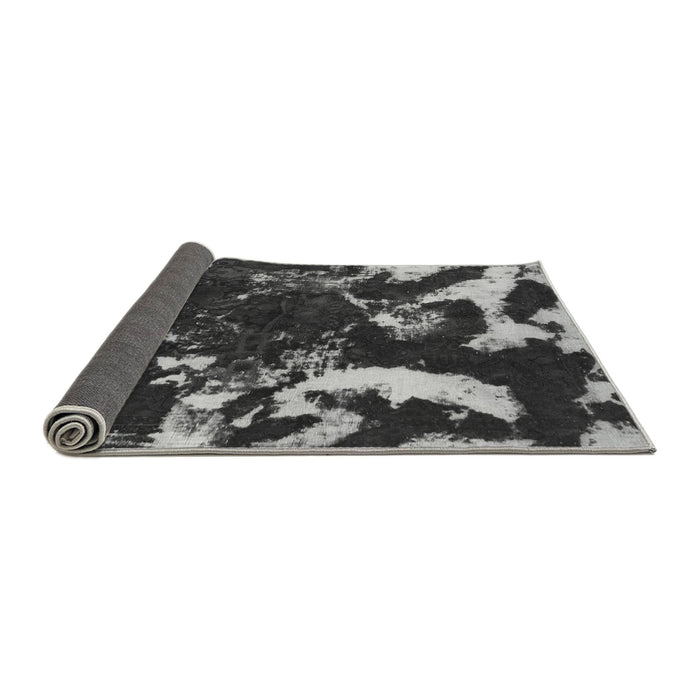 Sideview of Abstract Gray Modern Rug, abs1174gry