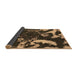 Sideview of Abstract Brown Modern Rug, abs1174brn