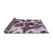 Sideview of Abstract Purple Modern Rug, abs1175