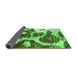 Sideview of Abstract Green Modern Rug, abs1175grn