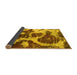 Sideview of Abstract Yellow Modern Rug, abs1175yw