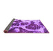 Sideview of Abstract Purple Modern Rug, abs1175pur