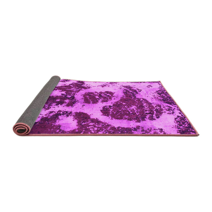 Sideview of Abstract Pink Modern Rug, abs1175pnk