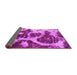 Sideview of Abstract Pink Modern Rug, abs1175pnk