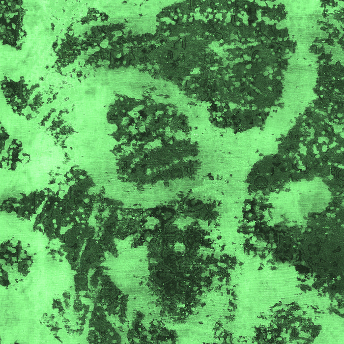 Machine Washable Abstract Emerald Green Modern Area Rugs, wshabs1175emgrn