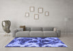 Machine Washable Abstract Blue Modern Rug in a Living Room, wshabs1175blu