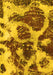 Machine Washable Abstract Yellow Modern Rug, wshabs1175yw