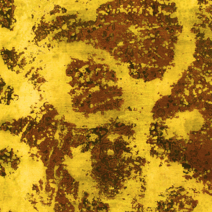 Machine Washable Abstract Yellow Modern Rug, wshabs1175yw