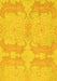 Machine Washable Abstract Yellow Modern Rug, wshabs1176yw