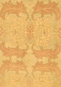 Abstract Brown Modern Rug, abs1176brn