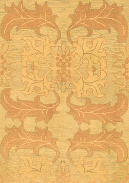 Abstract Brown Modern Rug, abs1176brn