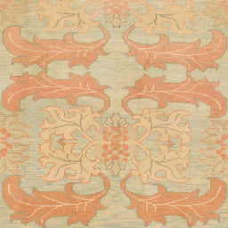 Round Abstract Orange Modern Rug, abs1176