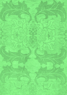 Abstract Emerald Green Modern Rug, abs1176emgrn