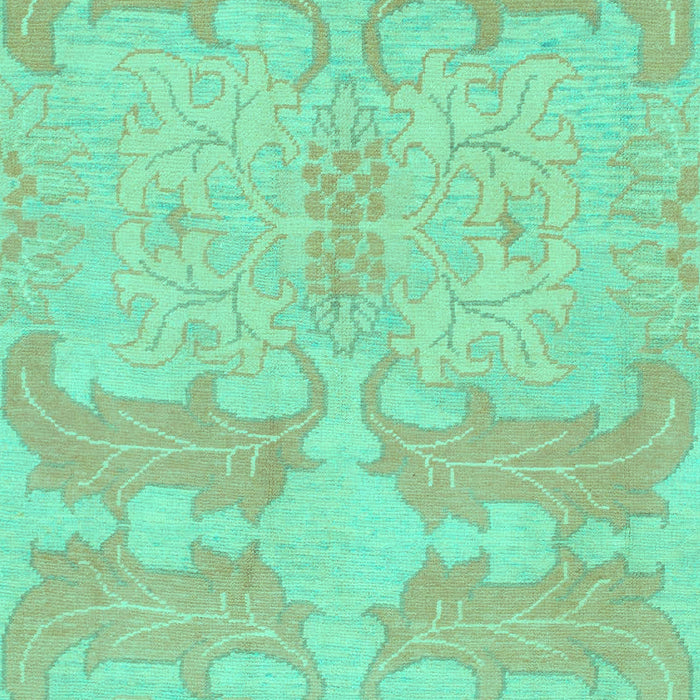 Machine Washable Abstract Turquoise Modern Area Rugs, wshabs1176turq