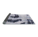 Sideview of Abstract Blue Oriental Rug, abs1177