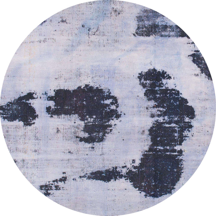 Square Abstract Blue Oriental Rug, abs1177