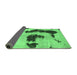 Sideview of Oriental Emerald Green Modern Rug, abs1177emgrn