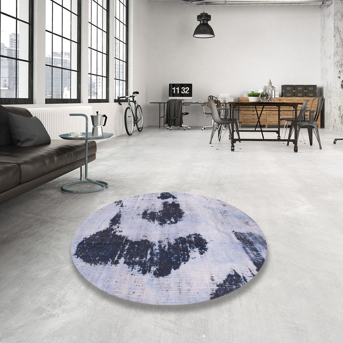 Abstract Blue Oriental Rug in a Kitchen, abs1177