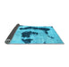 Sideview of Oriental Light Blue Modern Rug, abs1177lblu