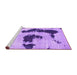 Sideview of Machine Washable Oriental Purple Modern Area Rugs, wshabs1177pur