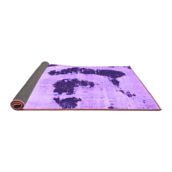 Sideview of Oriental Purple Modern Rug, abs1177pur