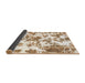 Sideview of Abstract Gold Oriental Rug, abs1178