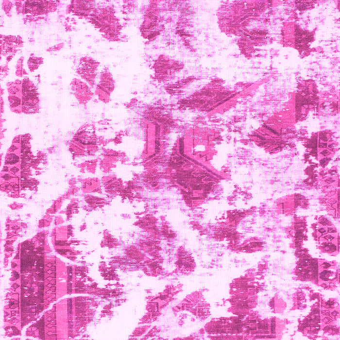 Machine Washable Oriental Pink Modern Rug, wshabs1178pnk