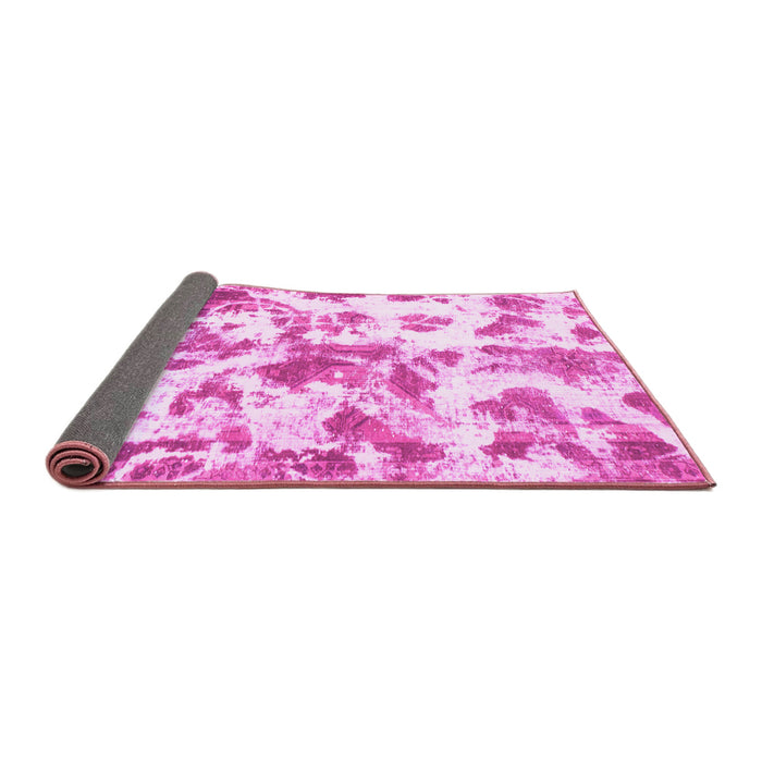 Sideview of Oriental Pink Modern Rug, abs1178pnk