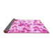 Sideview of Oriental Pink Modern Rug, abs1178pnk