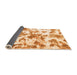 Sideview of Oriental Orange Modern Rug, abs1178org