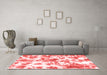 Modern Red Washable Rugs