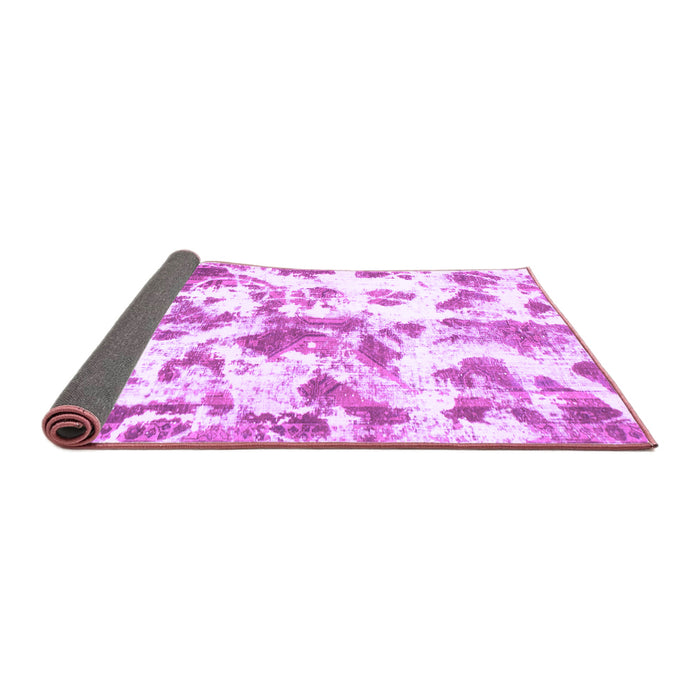 Sideview of Oriental Purple Modern Rug, abs1178pur