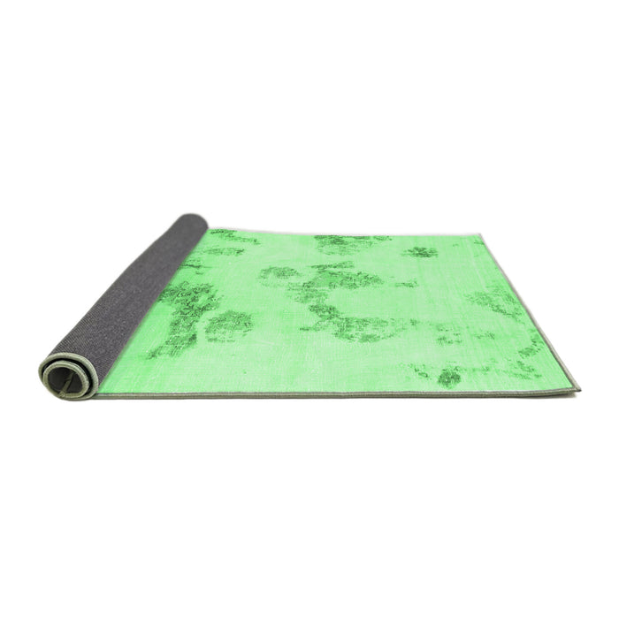 Sideview of Oriental Emerald Green Modern Rug, abs1179emgrn