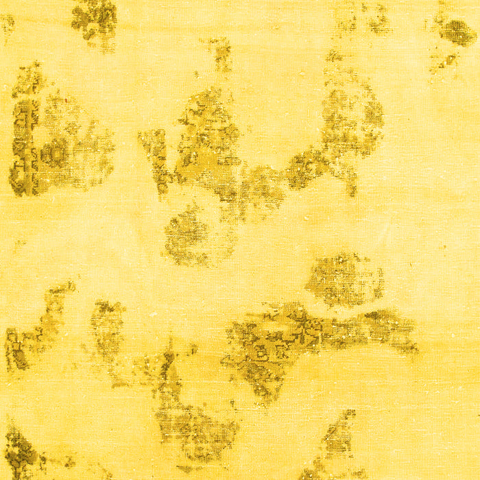 Machine Washable Oriental Yellow Modern Rug, wshabs1179yw